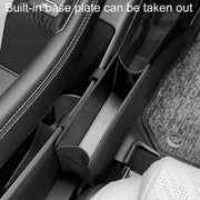 Car Folding Trash Can Multifunctional Seatback Hanging Storage Box(Wine Red)