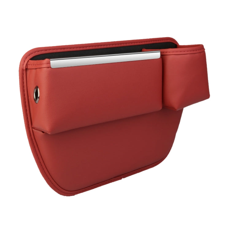 Automotive Seat Clamp Seam Organizer Car Decoration Storage Bag Water Cup Model, Style: Passenger Red