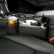 Automotive Seat Clamp Seam Organizer Car Decoration Storage Bag Water Cup Model, Style: Passenger Red