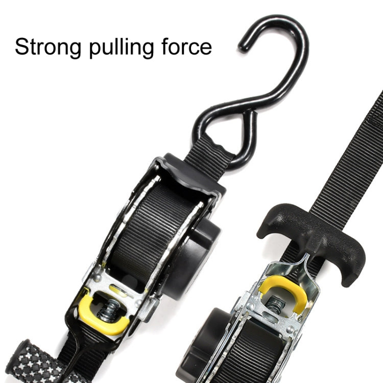 Auto Retract Tensioner Automobile And Motorcycle Cargo Fixing Straps(White)