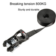 Motorcycle Ratchet Tensioner Cargo Bundling And Luggage Fixing Straps, Length: 3m