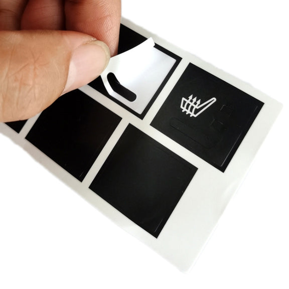 For Jeep Cherokee/Commander Car Seat Heating Switch Sticker