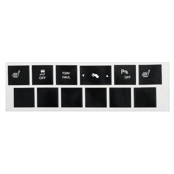 For Jeep Cherokee/Commander Car Seat Heating Switch Sticker