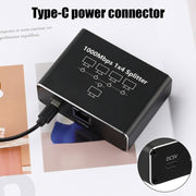 1 To 3 Gigabit Network Splitter Network Sharer RJ45 Network Cable Splitter