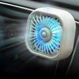 F11 Car USB Colorful Gradient Light Cooling Fan Automotive Interior, Color: Khaki - Heating & Fans by PMC TechLife | Online Shopping South Africa | PMC TechLife | Buy Now Pay Later Mobicred