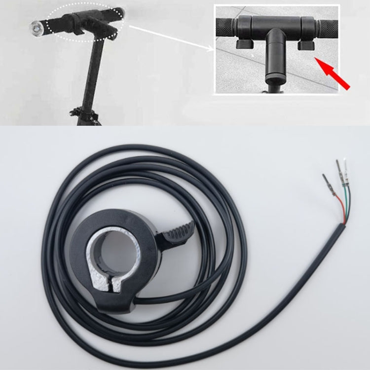 Universal Electrical Scooter Throttle Thumb Accelerator Hall Sensor Acceleration Thumb Dial(Black)