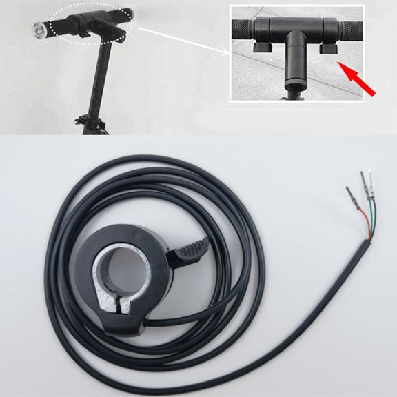 Universal Electrical Scooter Throttle Thumb Accelerator Hall Sensor Acceleration Thumb Dial(Black)