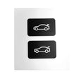 2pcs For BMW 3/5/7 Series Car Trunk Switch Repair Sticker - Decorative Sticker by PMC TechLife | Online Shopping South Africa | PMC TechLife | Buy Now Pay Later Mobicred