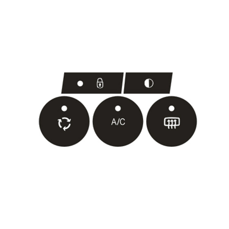 For Citroen C4L 2014-2018 Air Conditioning Door Lock Button Repair Sticker(Manual AC)