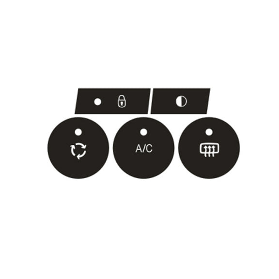 For Citroen C4L 2014-2018 Air Conditioning Door Lock Button Repair Sticker(Manual AC)
