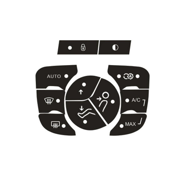 For Citroen C4L 2014-2018 Air Conditioning Door Lock Button Repair Sticker(Automatic AC)
