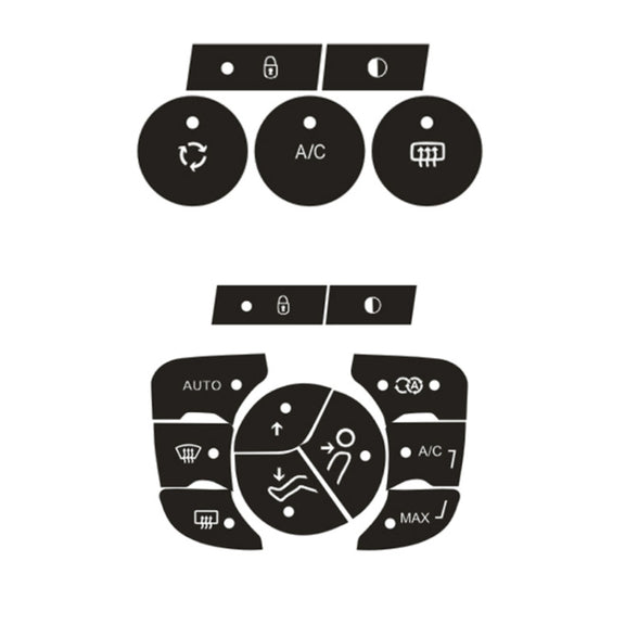 For Citroen C4L 2014-2018 Air Conditioning Door Lock Button Repair Sticker(Manual AC)