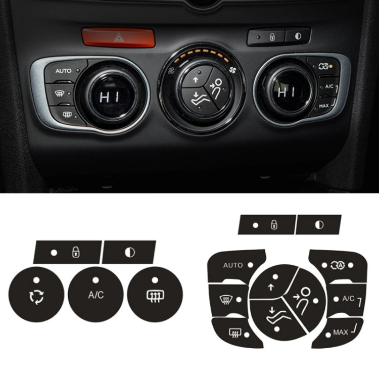 For Citroen C4L 2014-2018 Air Conditioning Door Lock Button Repair Sticker(Automatic AC)