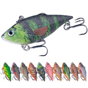 10colors /Set HENGJIA VI101 Painted VIB Dummy Lure Lua Submerged Baits, Size: 6.4cm 8g