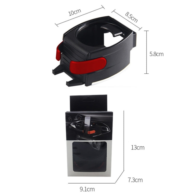 Car Air Conditioner Air Outlet Mobile Phone Water Cup Holder(Red)