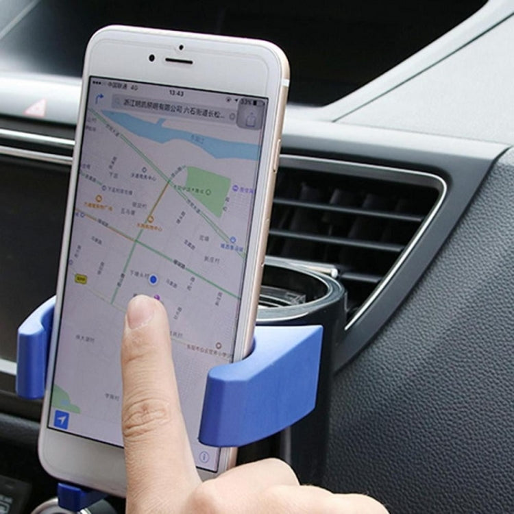 Car Air Conditioner Air Outlet Mobile Phone Water Cup Holder(Orange)