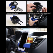 Car Air Conditioner Air Outlet Mobile Phone Water Cup Holder(Orange)