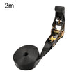 Motorcycle Ratchet Tensioner Cargo Bundling And Luggage Fixing Straps, Specification: Black 2m - Towing Bars by PMC TechLife | Online Shopping South Africa | PMC TechLife | Buy Now Pay Later Mobicred