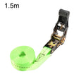 Motorcycle Ratchet Tensioner Cargo Bundling And Luggage Fixing Straps, Specification: Fluorescent Green 1.5m - Towing Bars by PMC TechLife | Online Shopping South Africa | PMC TechLife | Buy Now Pay Later Mobicred