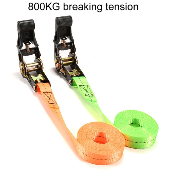 Motorcycle Ratchet Tensioner Cargo Bundling And Luggage Fixing Straps, Specification: Black 1m