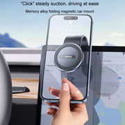 JIAGU Car Suction Cup Type Magsafe Mobile Phone Bracket Telescopic Instrument Panel Car Navigation Rack(Black)