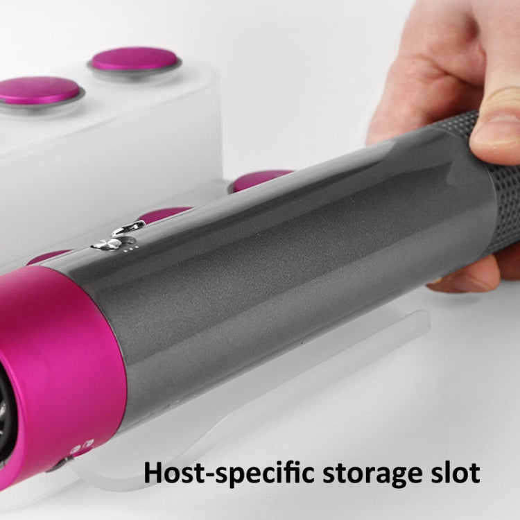 For Dyson Airwrap Storage Rack Can Store 8 Attachment(Rose Red)