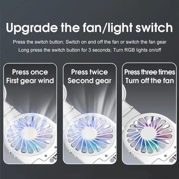 C9 Pro RGB Ambient Light Foldable Fan Cooling Laptop Aluminum Alloy Heightening Stand, Color: Silver