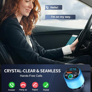 48W PD Fast Charging Car Bluetooth MP3 Player Ambient Light(Black)