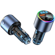 48W Car Bluetooth MP3 Player with Fast Charging(Black)