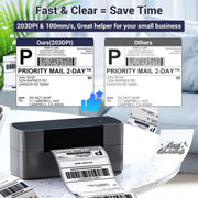 Phomemo PM245-BT Bluetooth Shipping Label Printer Support Labels Width  1- 4.6 Inch(EU Plug)