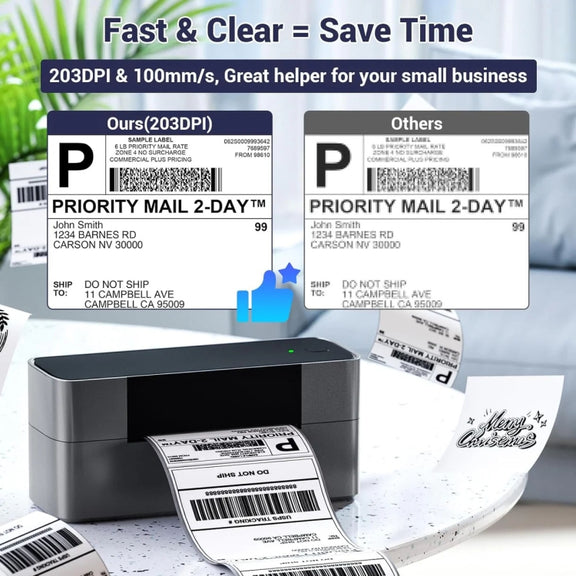 Phomemo PM245-BT Bluetooth Shipping Label Printer Support Labels Width  1- 4.6 Inch(US Plug)