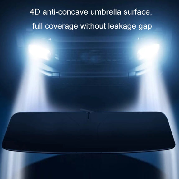 145x80cm Car Front Windshield Sun Protection Laser Sunshade Blinds, Style: Double Circle Sun Visor