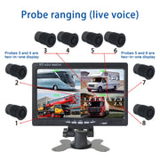 7 Inch Four-Way Monitor With Reverse Detection Digital Radar(PZ905)
