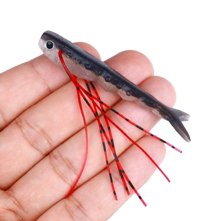 6.6cm 5pcs /Pack HENGJIA SO175 Two Color Split Fork Soft Bait Freshwater Fishing Salmon Lures(Color 3)