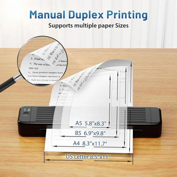 Phomemo P831 Bluetooth Portable Thermal Transfer Printer Support A4 / Letter / A5 / B5 Plain Paper Printing(Green)
