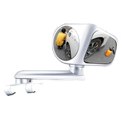 Car Auxiliary Mirror Multi-Function Wide-Angle Rear View Reversing Mirror(White Right)