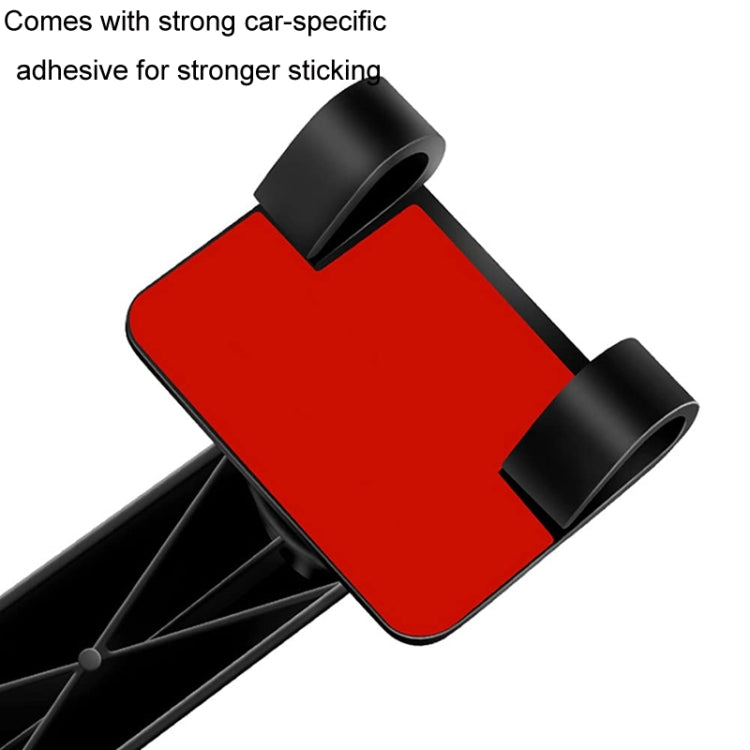 Car Auxiliary Mirror Multi-Function Wide-Angle Rear View Reversing Mirror(Black Left)