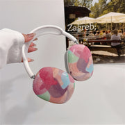 For AirPods Max 1Pair Tropical Leaf Pattern Headphone Silicone Case(Color)