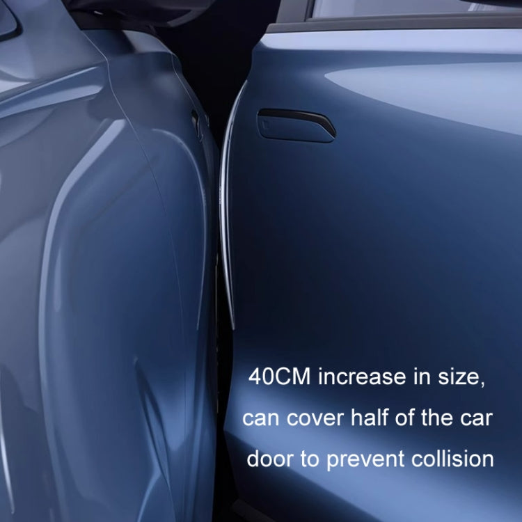 HAOCAI 40cm Car Door Anti-collision Strip Door Edge Bumper Protector, Color: 8pcs Transparent