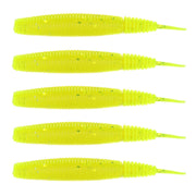 5pcs /Pack HENGJIA SO109 Spaghetti Worm Soft Bait Spiral Fishing Dummy Lures, Size: 10cm 7g(Color 2)