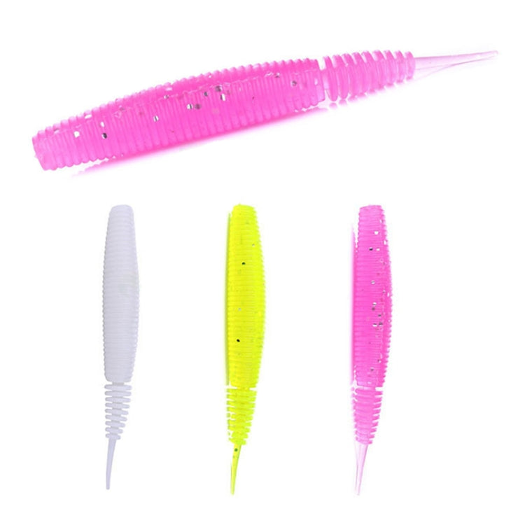 5pcs /Pack HENGJIA SO109 Spaghetti Worm Soft Bait Spiral Fishing Dummy Lures, Size: 10cm 7g(Color 2)