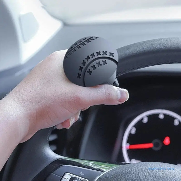 Steering Wheel One-Hand Turning Bearing Type Power-Saving Ball(Black)
