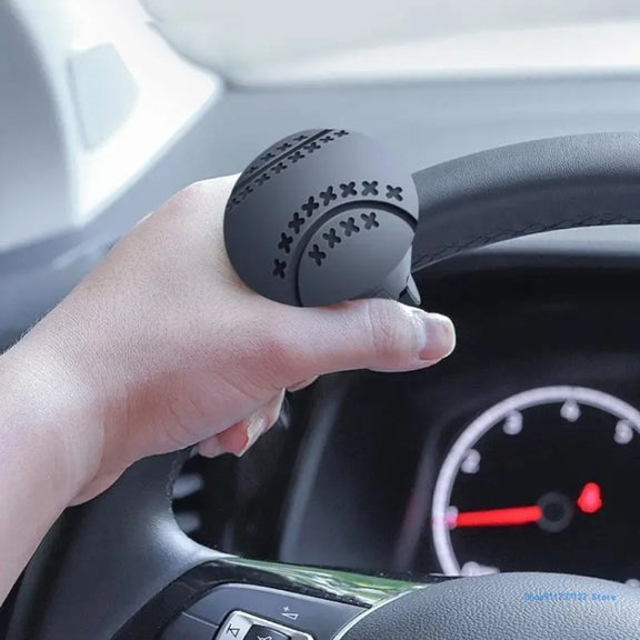 Steering Wheel One-Hand Turning Bearing Type Power-Saving Ball(Black)