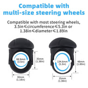 Automobile Multifunctional Bearing Steering Wheel Power Ball(Oval Black)