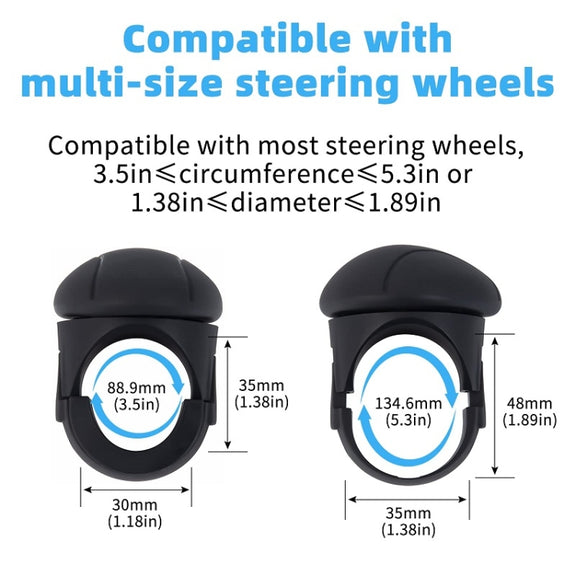 Automobile Multifunctional Bearing Steering Wheel Power Ball(Oval Black)