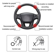 Automobile Multifunctional Bearing Steering Wheel Power Ball(Oval Black)