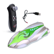 Children 2.4G Mini Remote Control Boat Summer Water Play Electrical Submarine Boys Toys(Green)