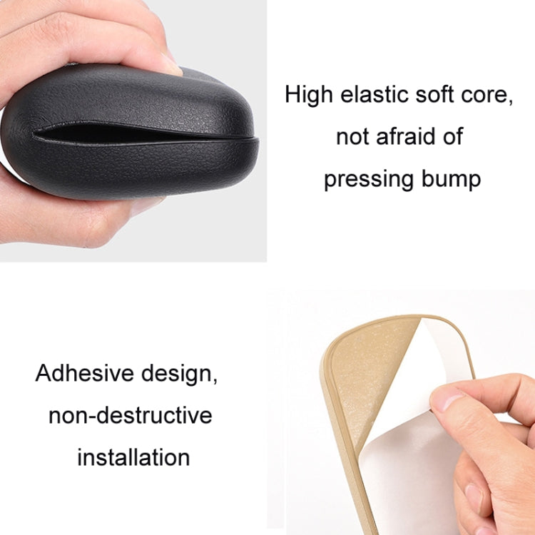 Car Driver Door Booster Pad Center Armrest Box Pad(Beige)