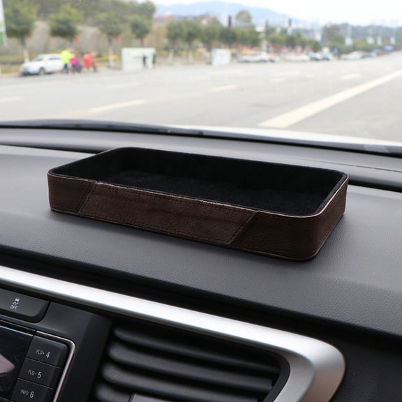 Car Multifunctional Dashboard Armrest Box Water Cup Storage Box, Color: Small Black