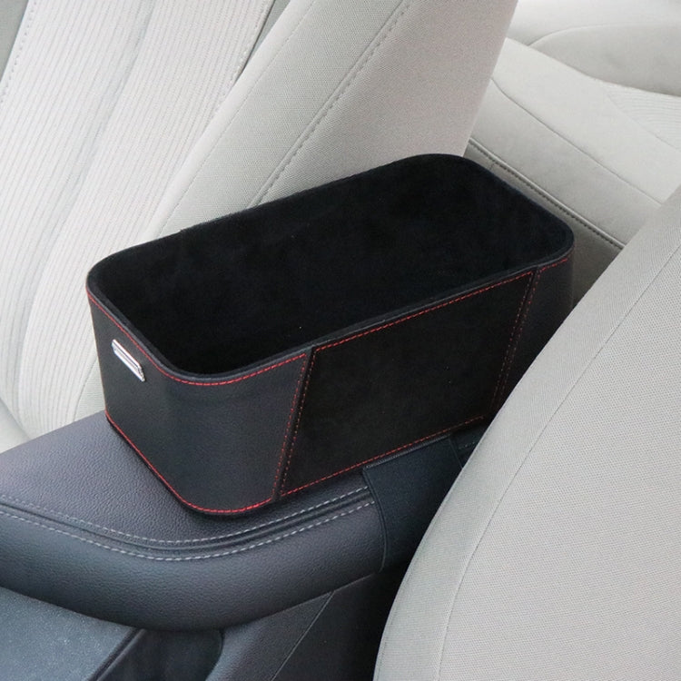 Car Multifunctional Dashboard Armrest Box Water Cup Storage Box, Color: Large Brown